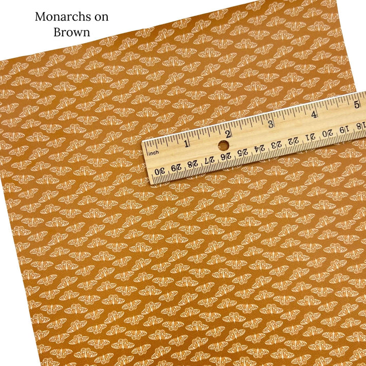 Butterfly Sunflower Faux Leather Sheets