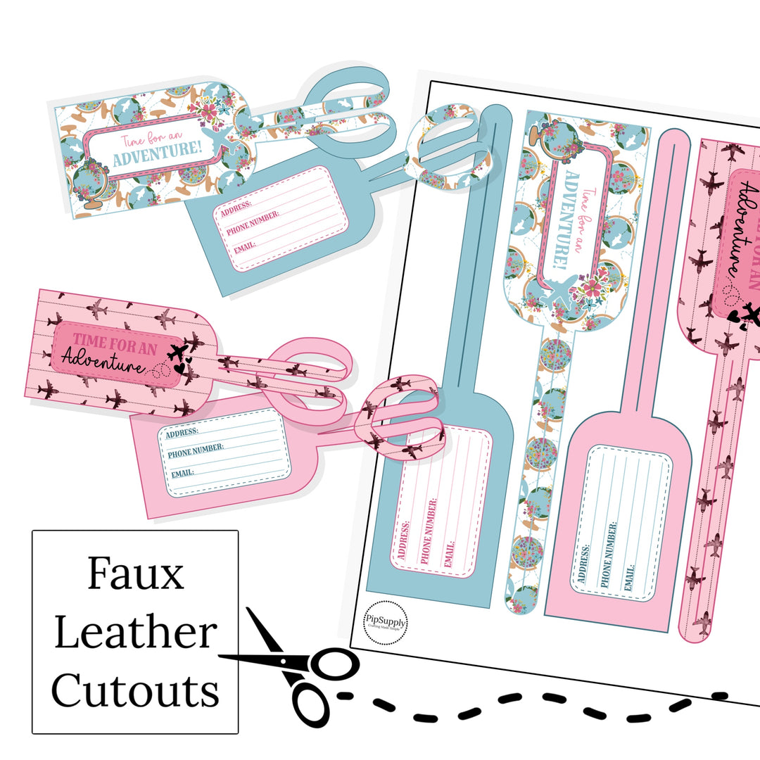 Design your own faux leather DIY suitcase bag tag and easily identify your bags while traveling by adding your name, address, and contact info. Choose which variant you wish to start with and then select CUSTOMIZE to start personalizing your gift. Label them with names, patterns, change text fonts and colors, add some image clipart, upload your own images, and more. Get creative and have fun!