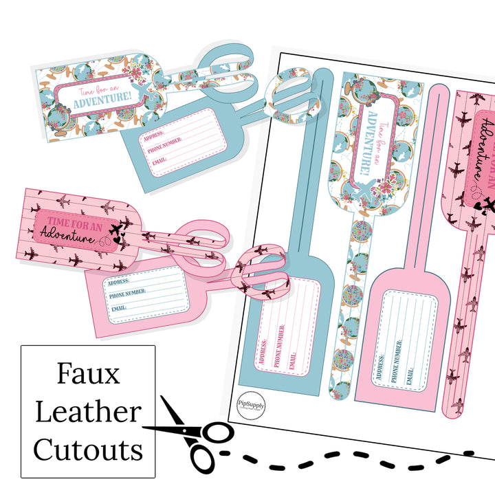 Design your own faux leather DIY suitcase bag tag and easily identify your bags while traveling by adding your name, address, and contact info. Choose which variant you wish to start with and then select CUSTOMIZE to start personalizing your gift. Label them with names, patterns, change text fonts and colors, add some image clipart, upload your own images, and more. Get creative and have fun!