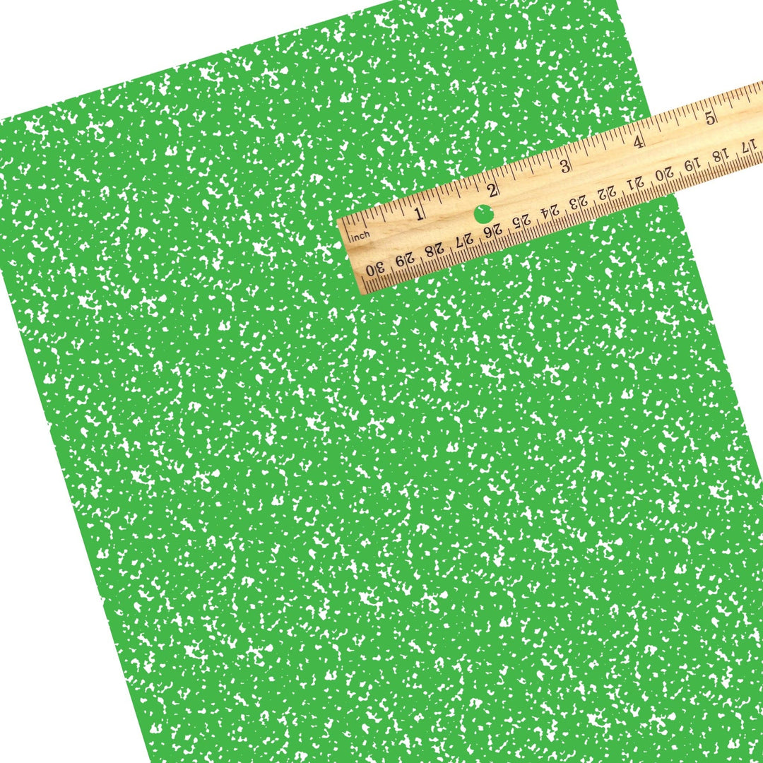 Bright Green Composition Faux Leather Sheets