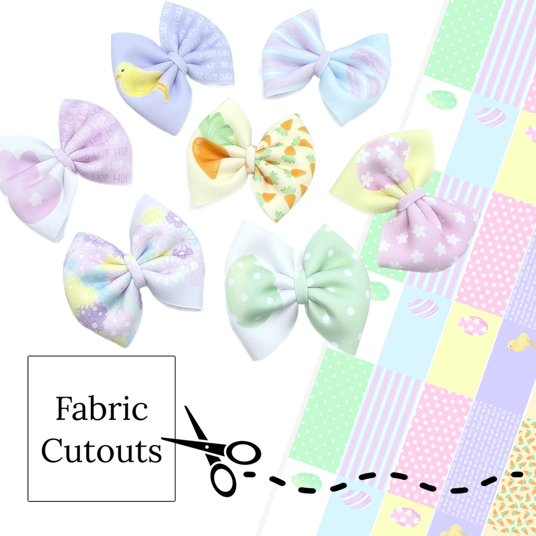 Easter Frenzy Pinch Neoprene DIY Hair Bows