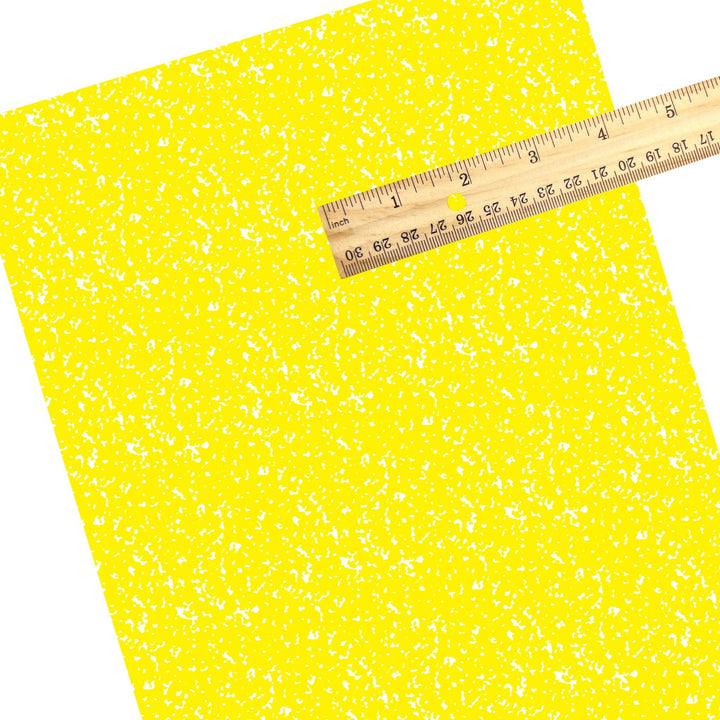Bright Yellow Composition Faux Leather Sheets