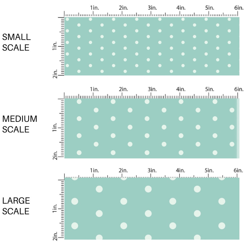 These dot fabric by the yard features aqua dots pattern. This fun pattern fabric can be used for all your sewing and crafting needs!