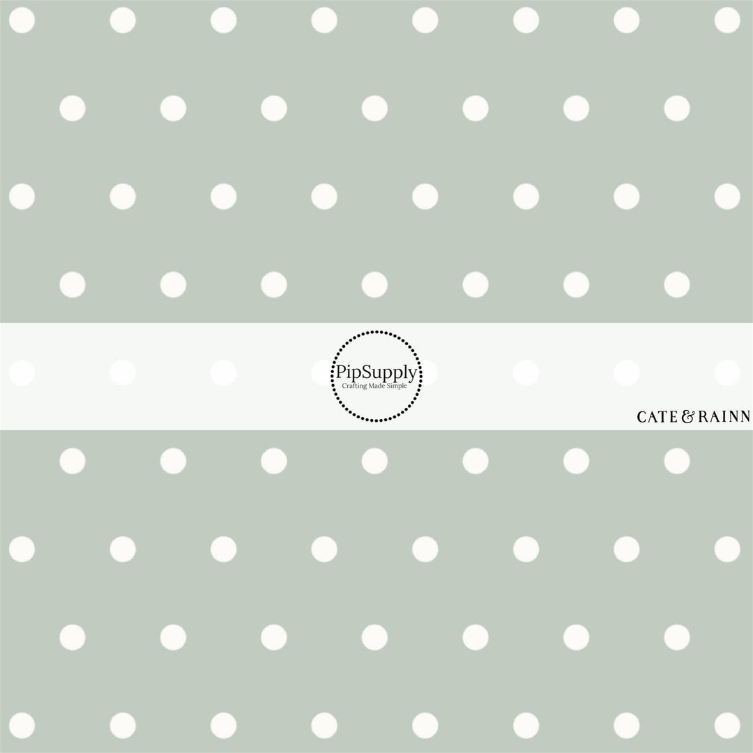 Farm and Meadow Polka Dots Fabric By The Yard