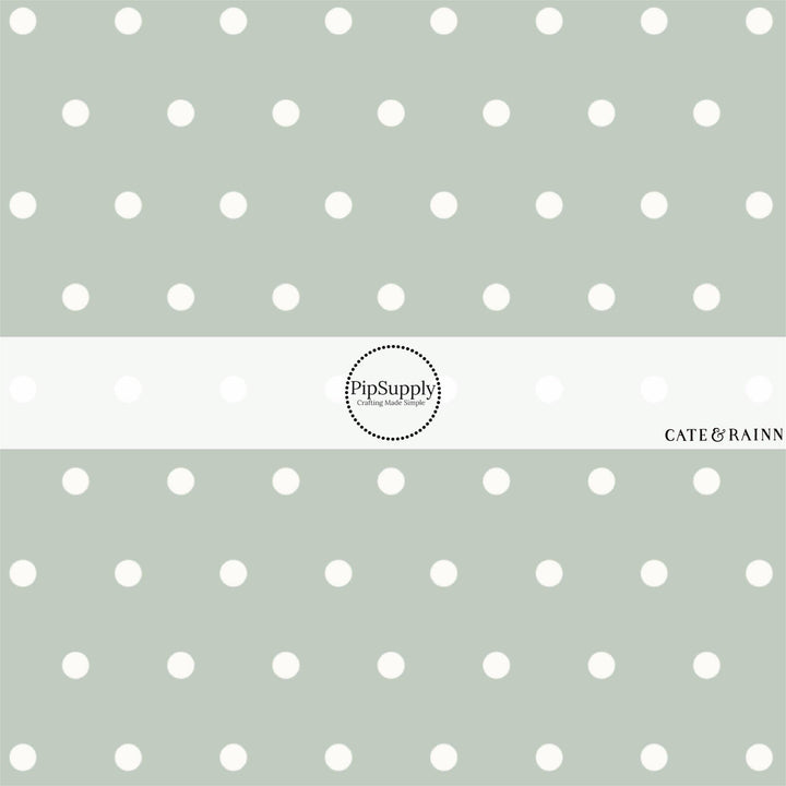 Farm and Meadow Polka Dots Fabric By The Yard