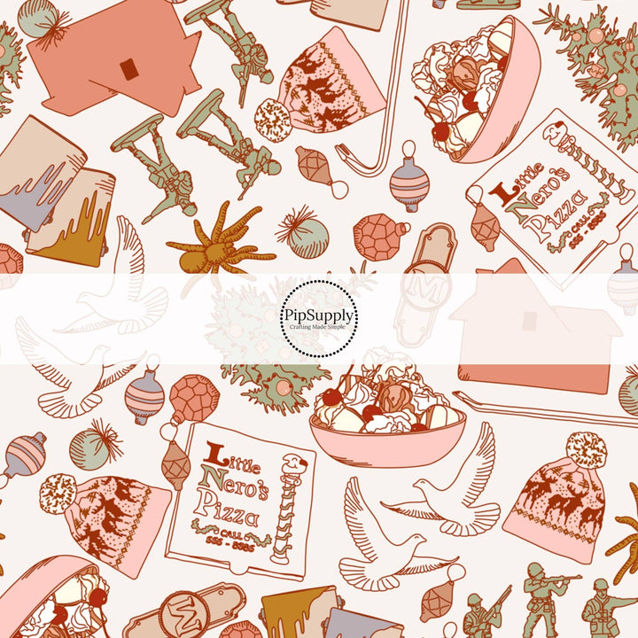 Christmas Alone At Home Fabric By The Yard