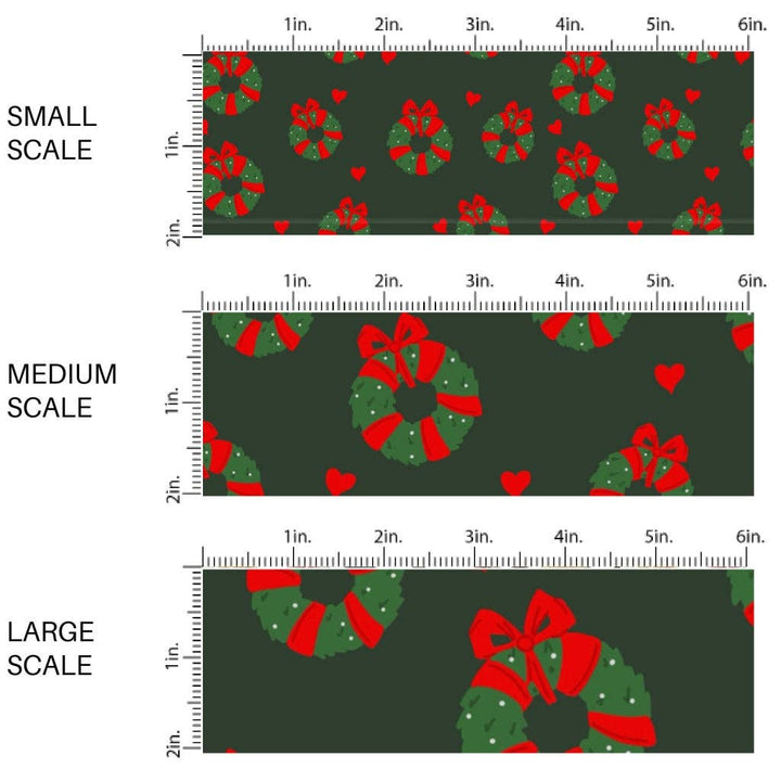 Bow Wreaths Fabric By The Yard