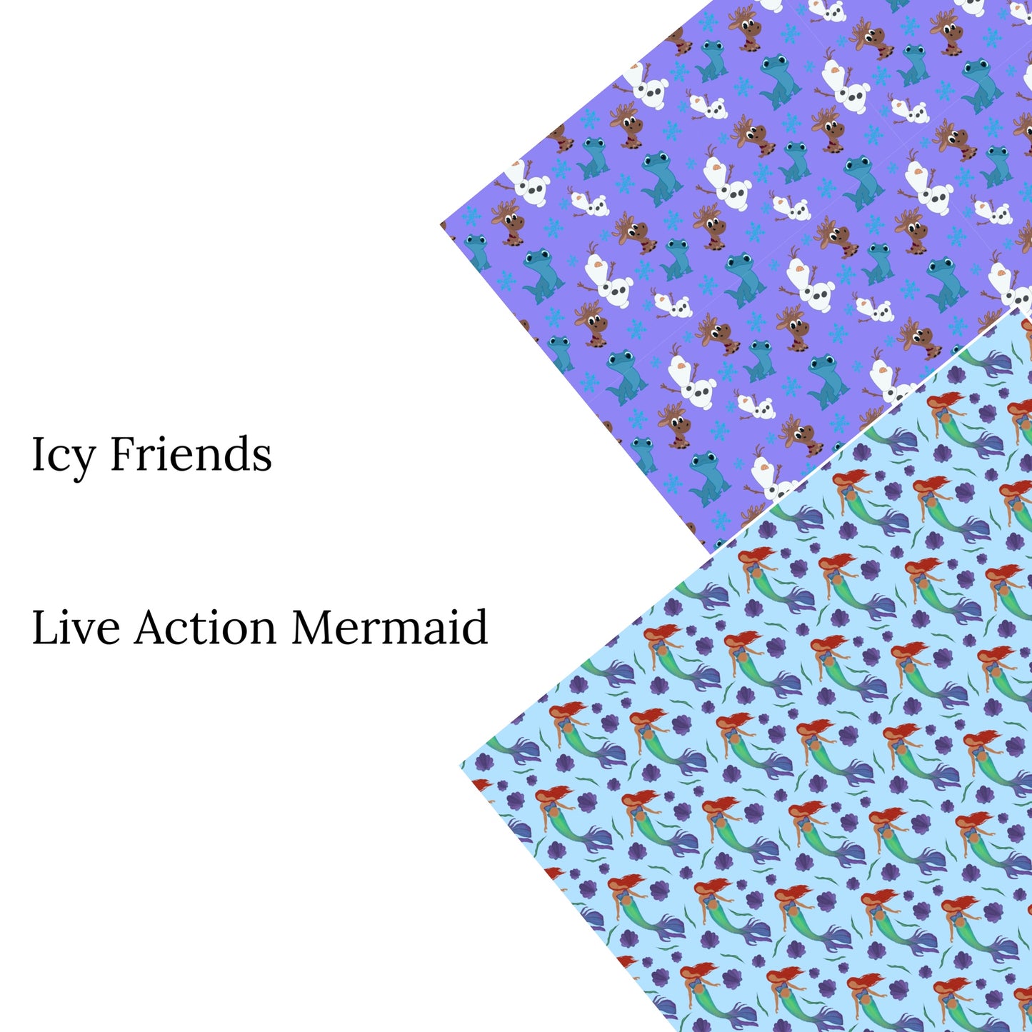 Live Action Mermaid Faux Leather Sheets