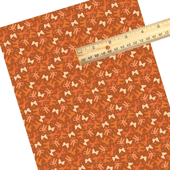 Burnt Orange Coquette Faux Leather Sheets
