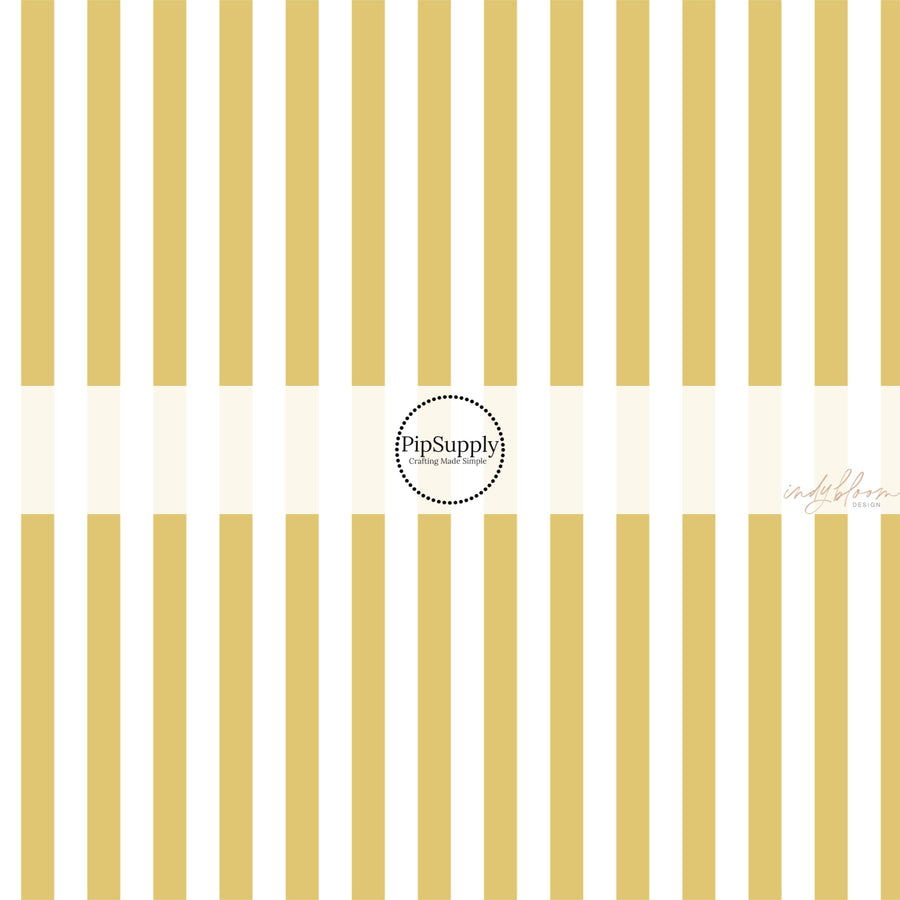 These spring fabric by the yard features golden stripe pattern. This fun pattern fabric can be used for all your sewing and crafting needs!