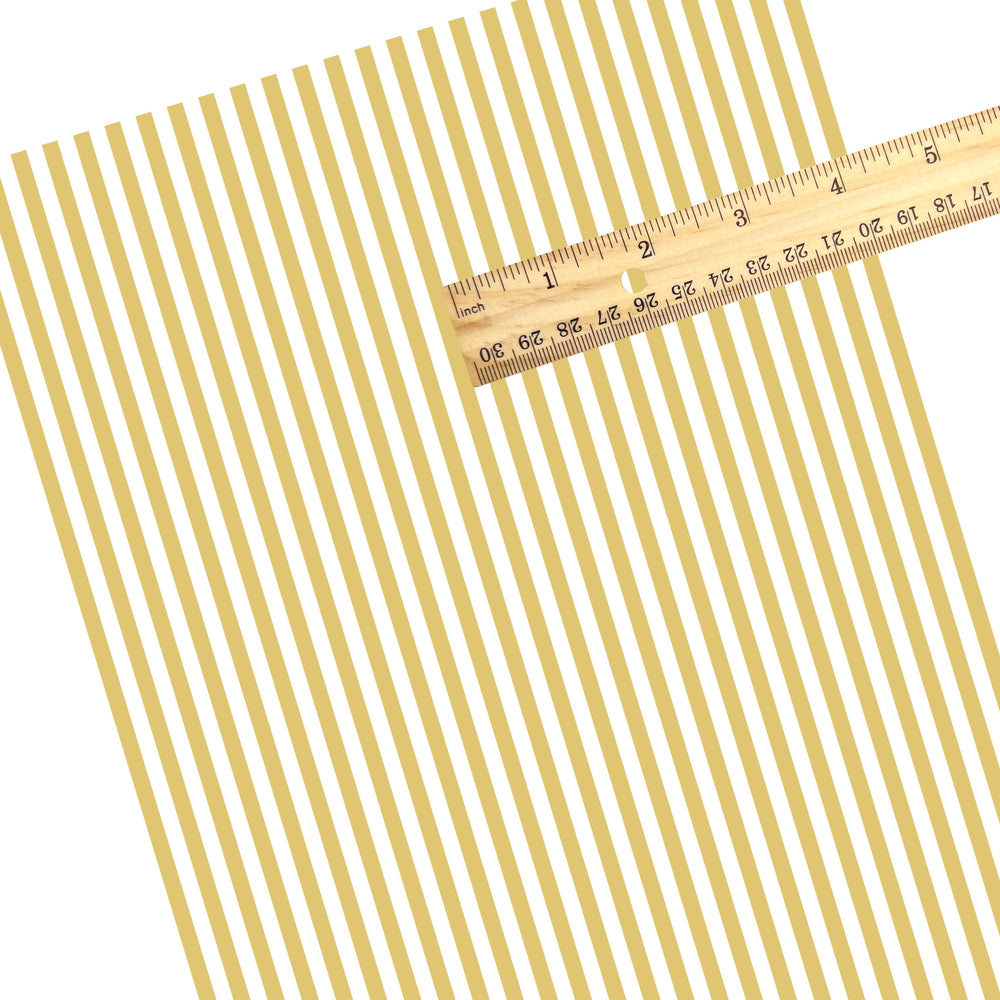 These spring themed faux leather sheets contain the following design elements: golden stripe pattern. Our CPSIA compliant faux leather sheets or rolls can be used for all types of crafting projects.