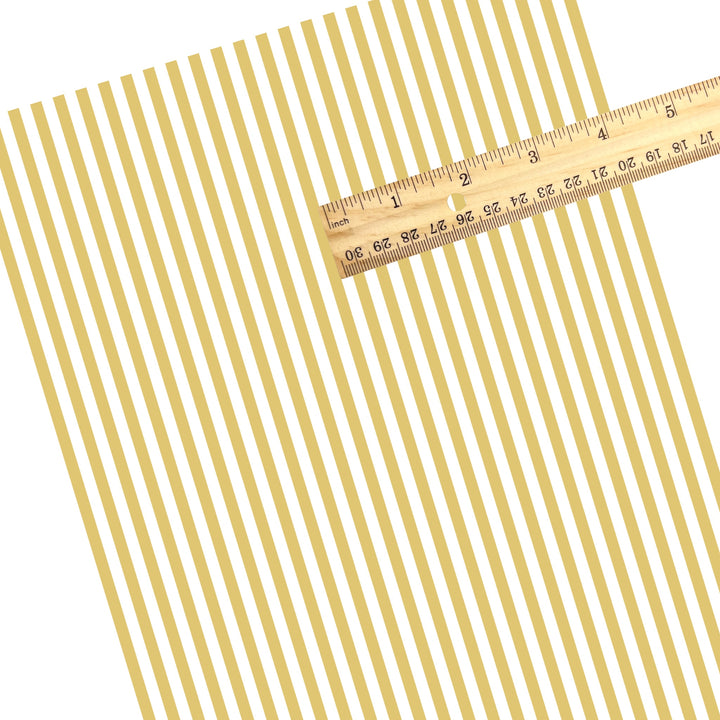 These spring themed faux leather sheets contain the following design elements: golden stripe pattern. Our CPSIA compliant faux leather sheets or rolls can be used for all types of crafting projects.