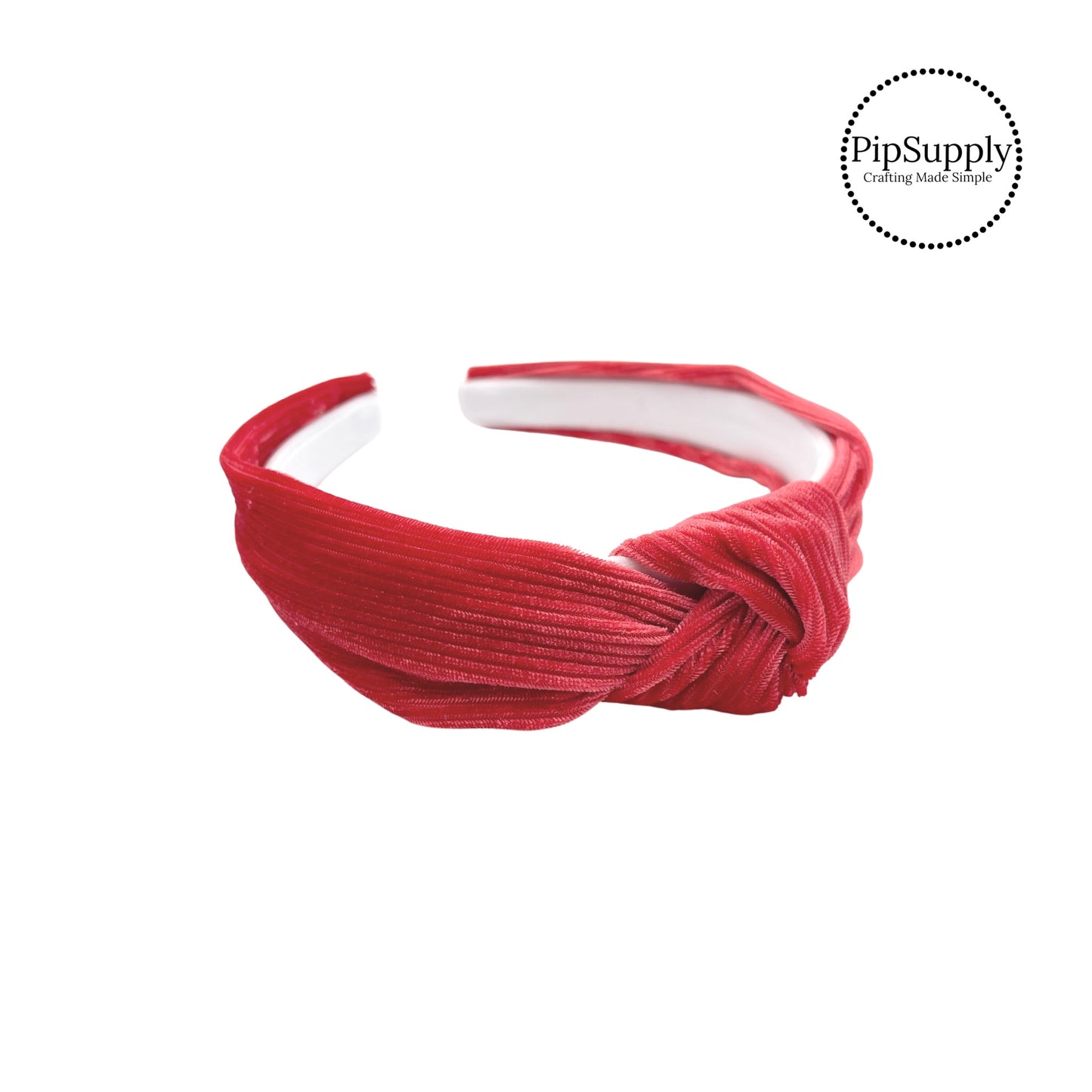 Holiday Berry Corduroy Velvet Knotted Headband