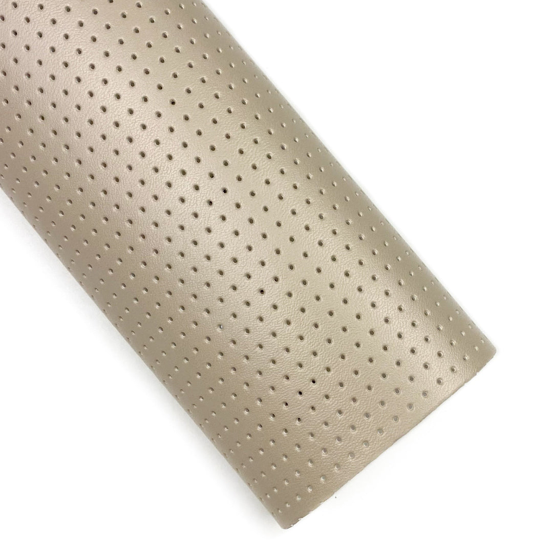 Dove Perforated Vegan Leather Sheets