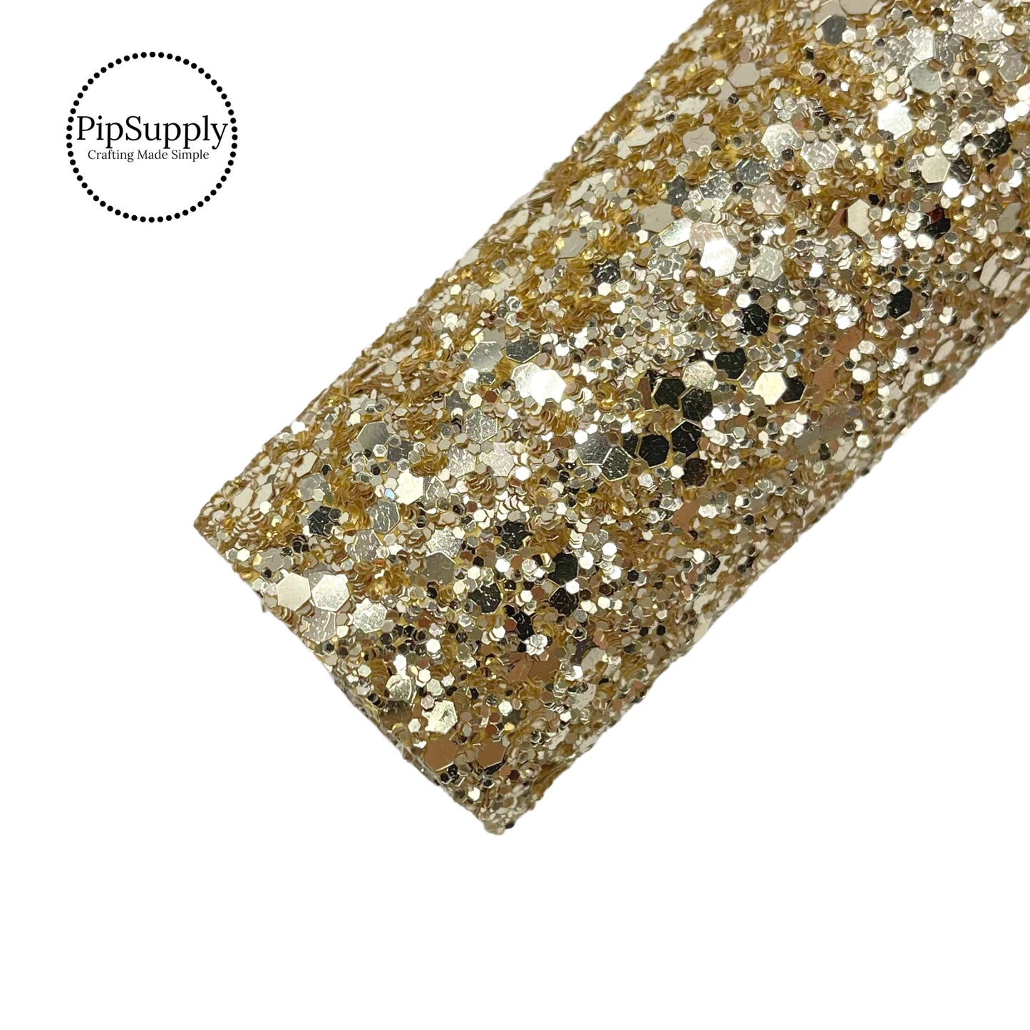 Light Gold Chunky Glitter Sheet