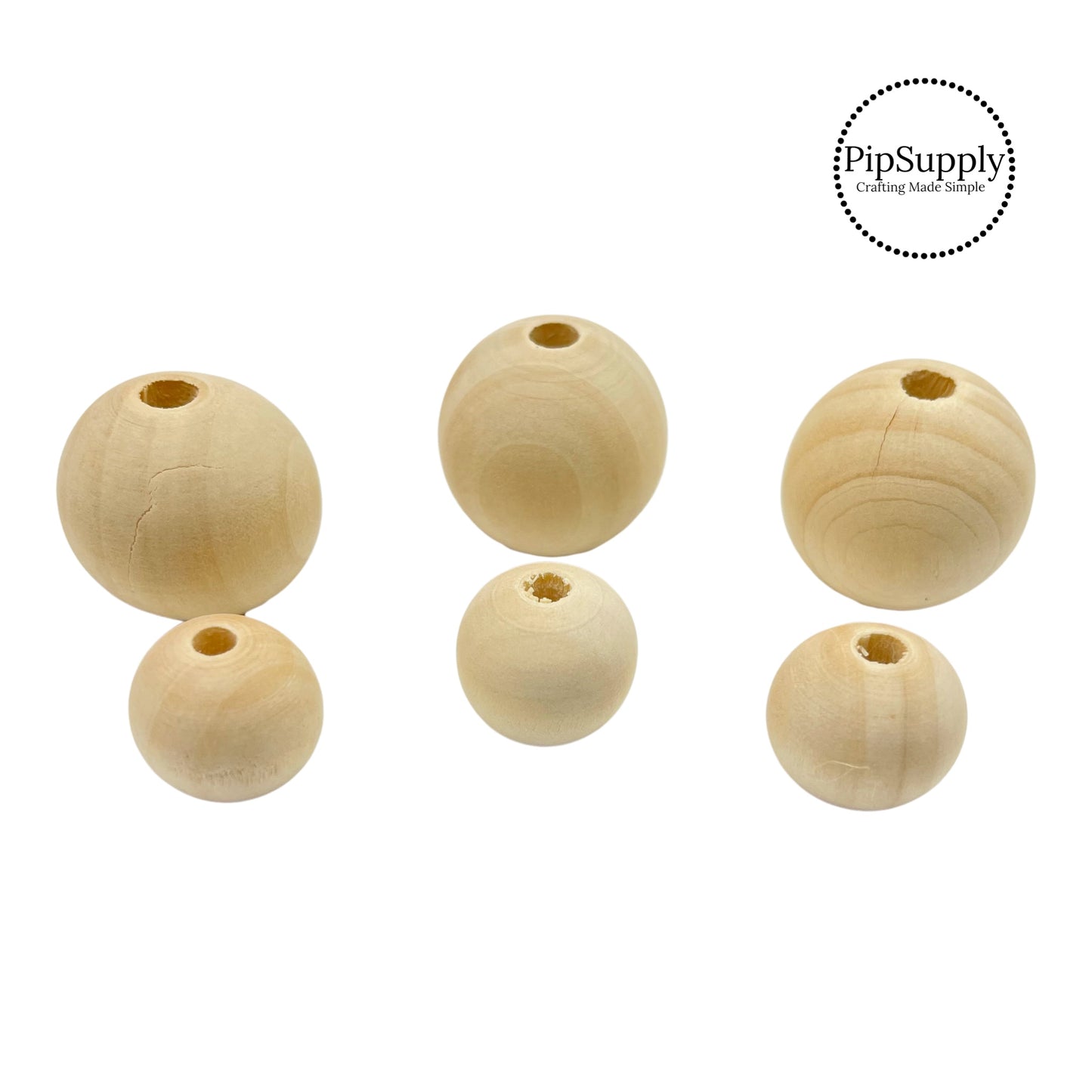 Brown solid wooden beads