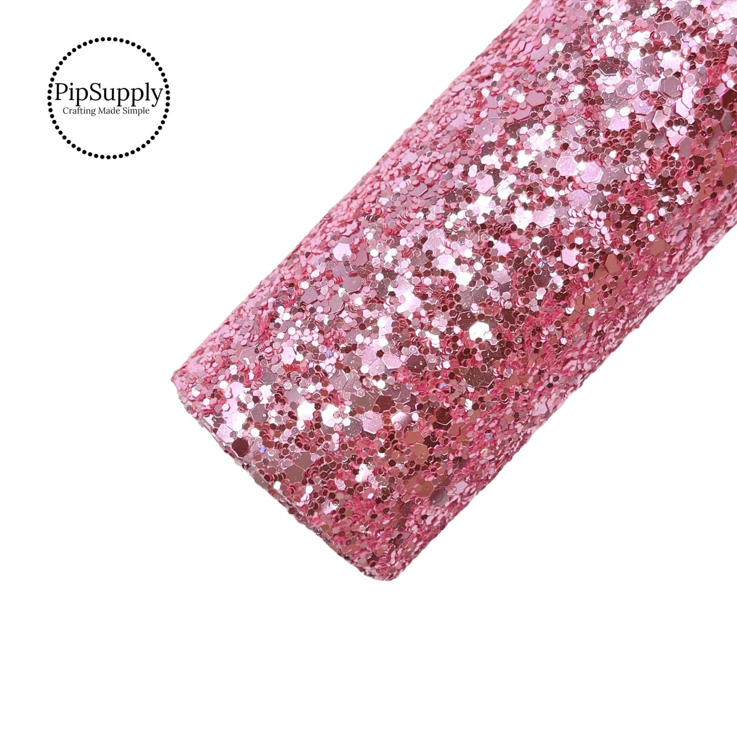 Light pink chunky glitter sheet