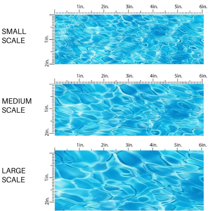 These summer themed fabric by the yard features pool water. This fun pattern fabric can be used for all your sewing and crafting needs!