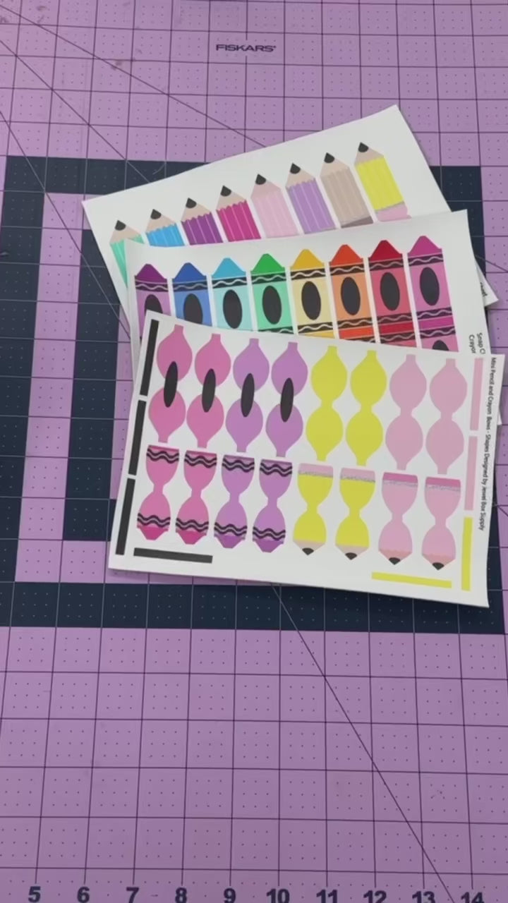 Solid Pastel Pencil Faux Leather DIY Bow Cutouts