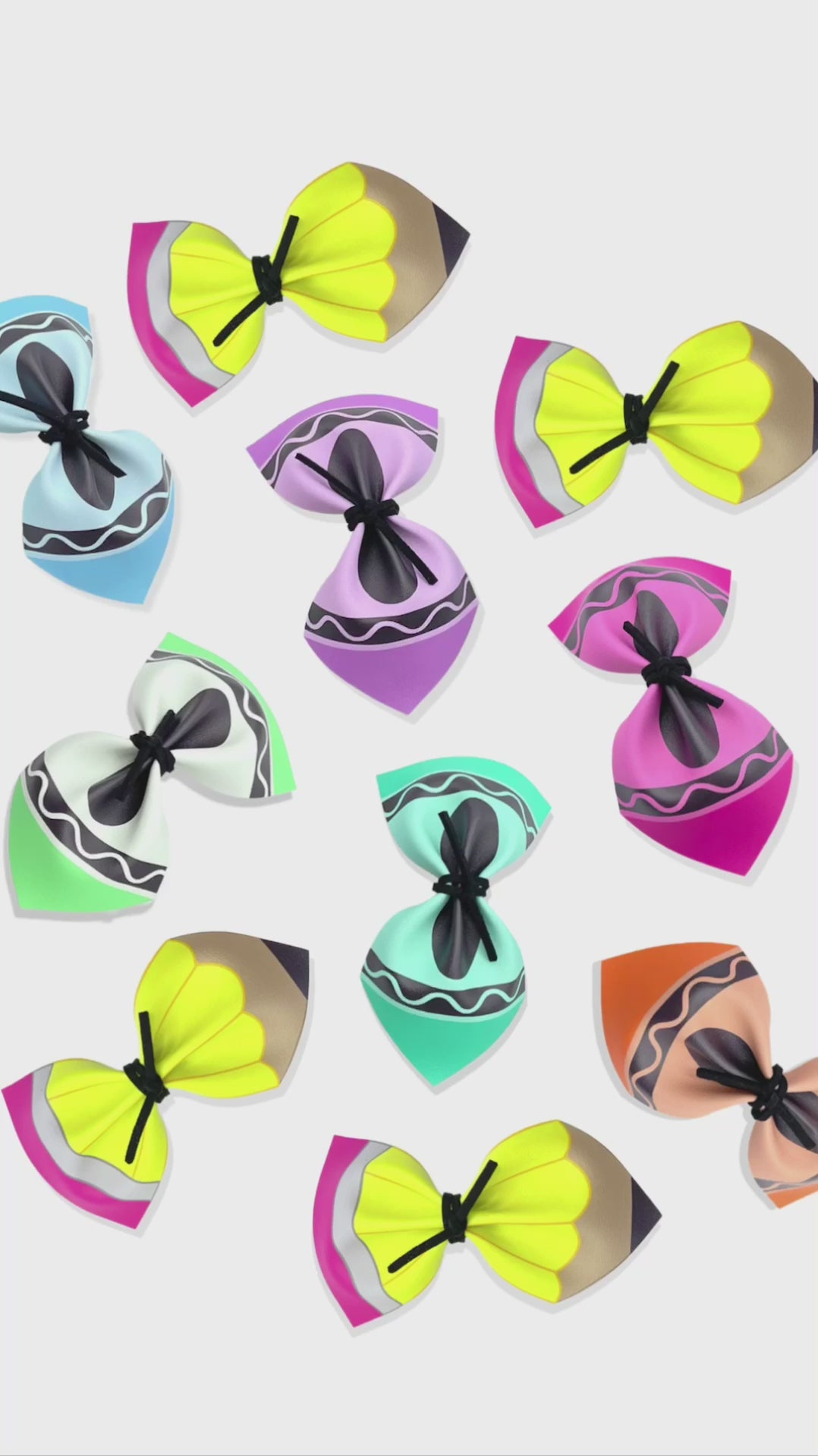Faux Leather Pencil and Crayon Hair Bow Template  Tutorial