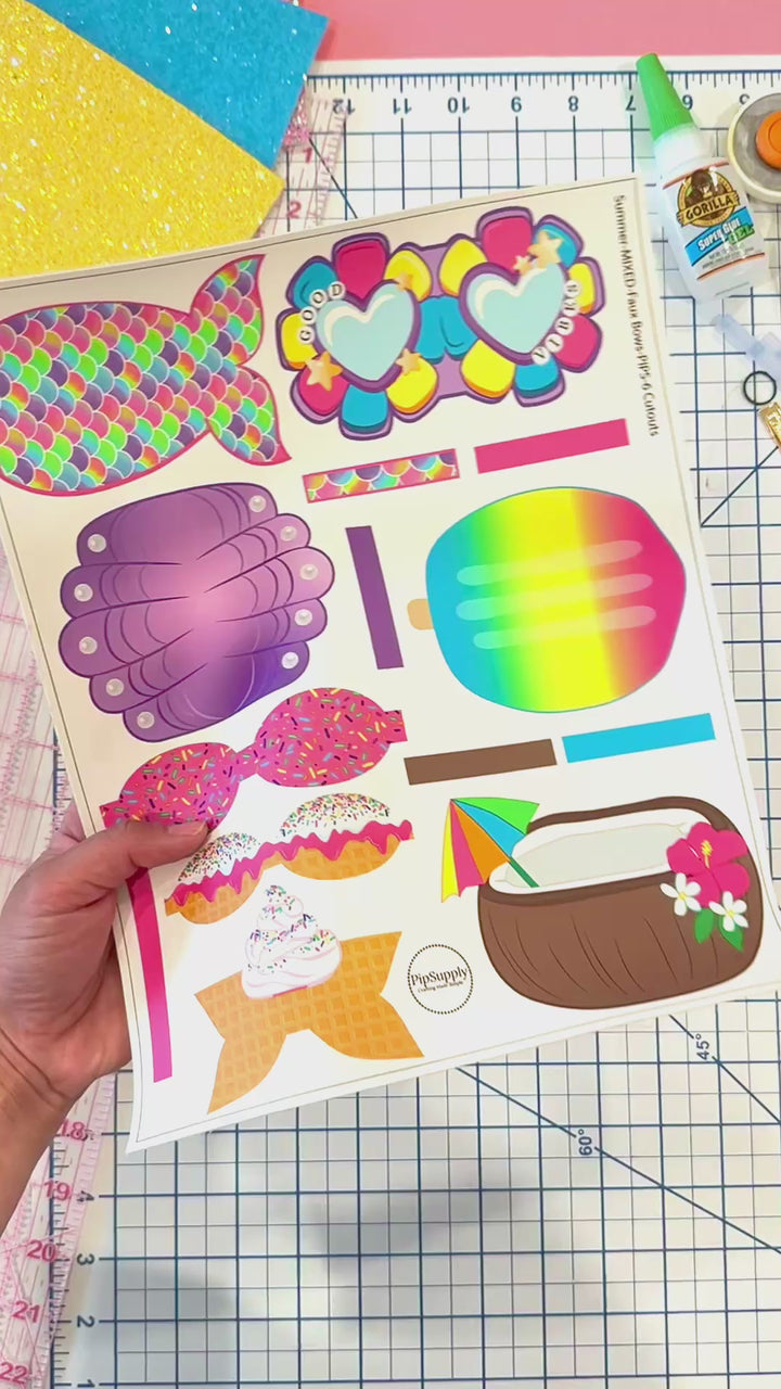 Sunkissed Sweet Faux Leather DIY Hair Bows & Craft Cutouts