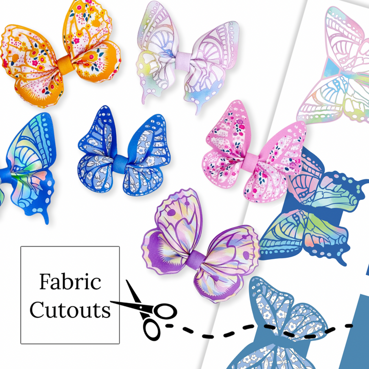 Mermaid Shapes Bubble Neoprene DIY Hair Bows
