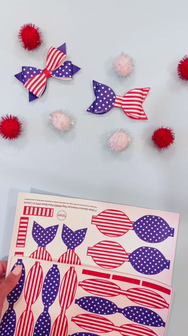 Solid Pencil MINI Piggie Faux Leather DIY Bow Cutouts