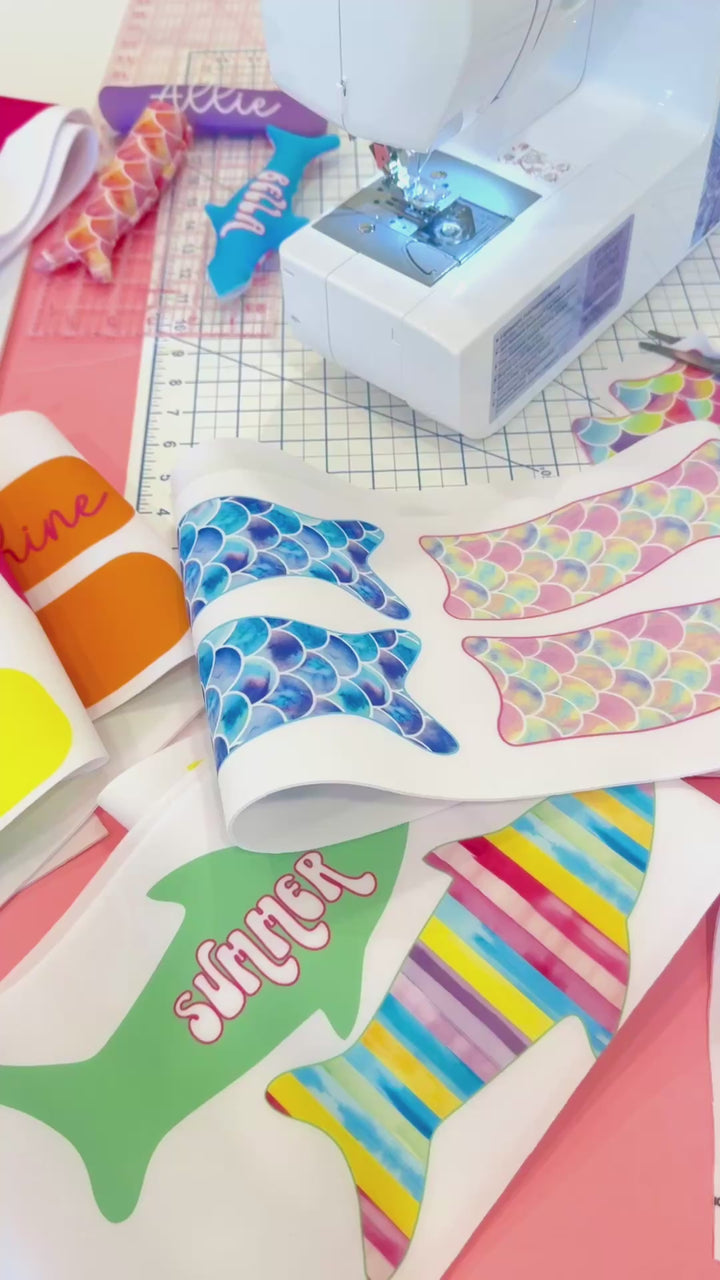 Mermaid Tail Neoprene DIY Popsicle Holder