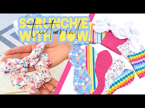 Crayon Fabric DIY Hair Scrunchie Cutouts