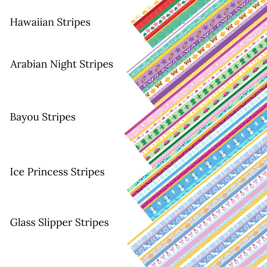 Hawaiian Stripes Princess Faux Leather Sheets