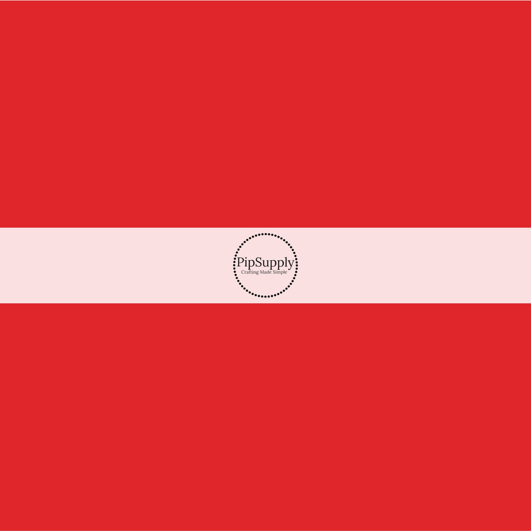 This solid no sew bow strips can be easily tied and attached to a clip for a finished hair bow. These solid red colored bow strips are great for personal use or to sell.