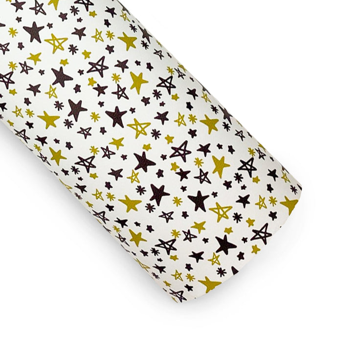 Seeing Stars Black & Gold Vegan Leather