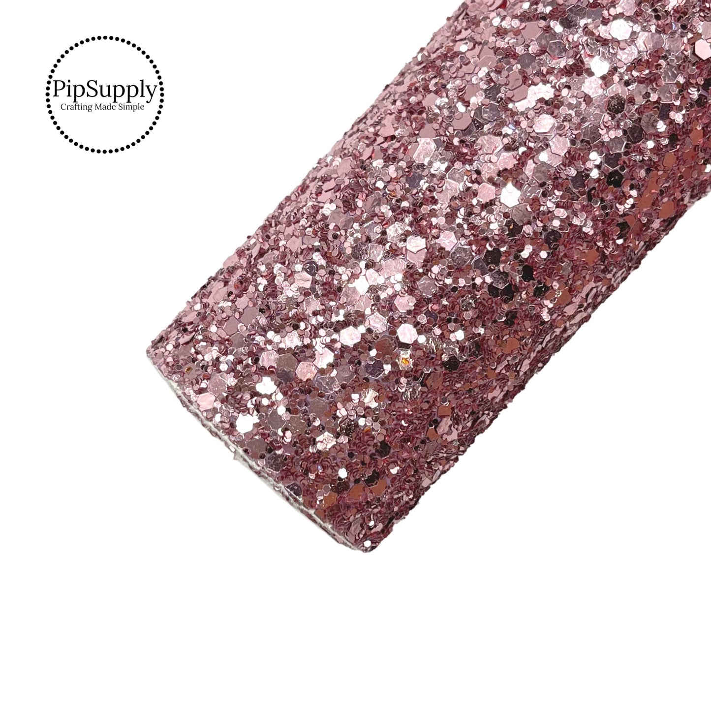 Pink rose gold sequins chunky glitter sheet
