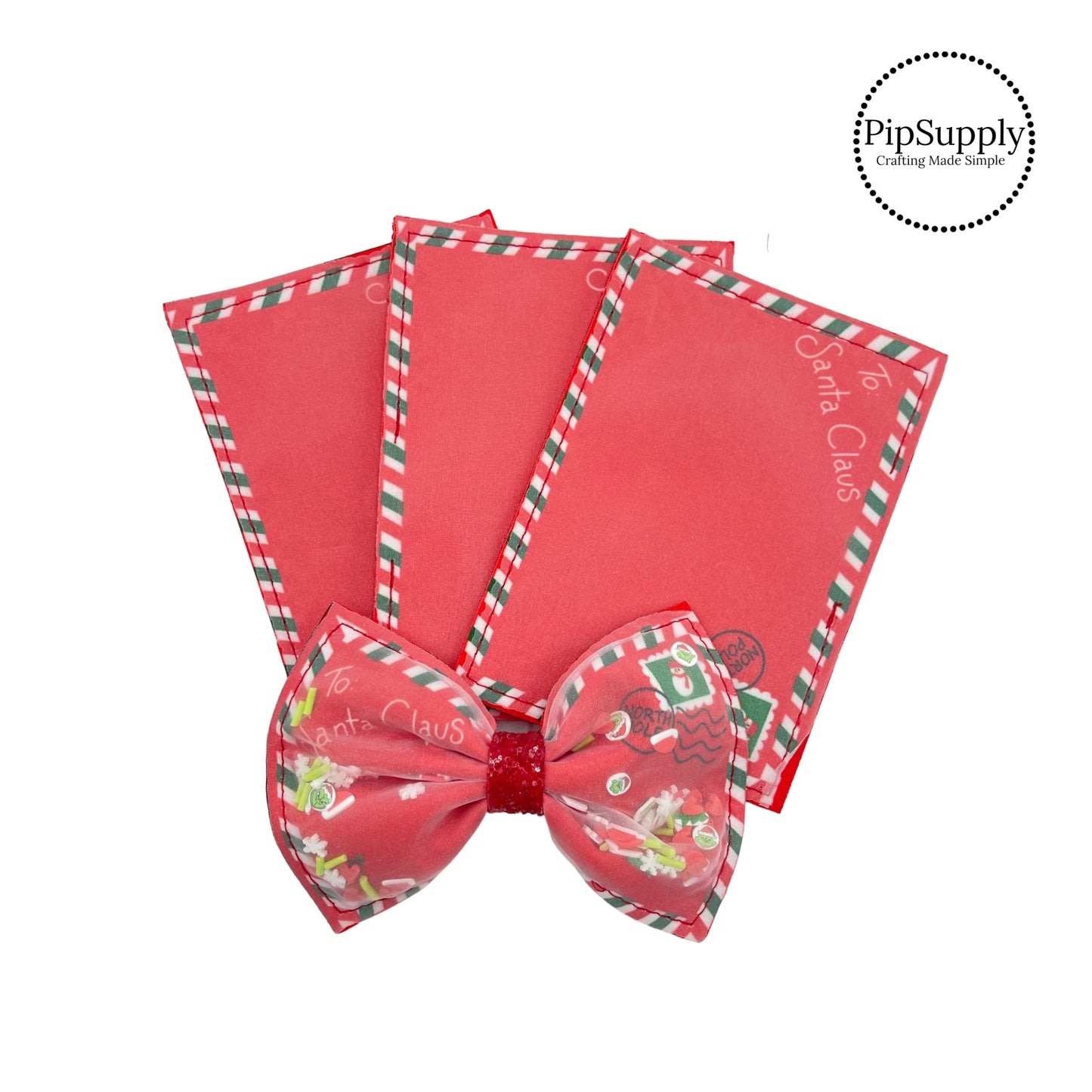 Santa's Letters Fillable Shaker Pouch - PIPS EXCLUSIVE