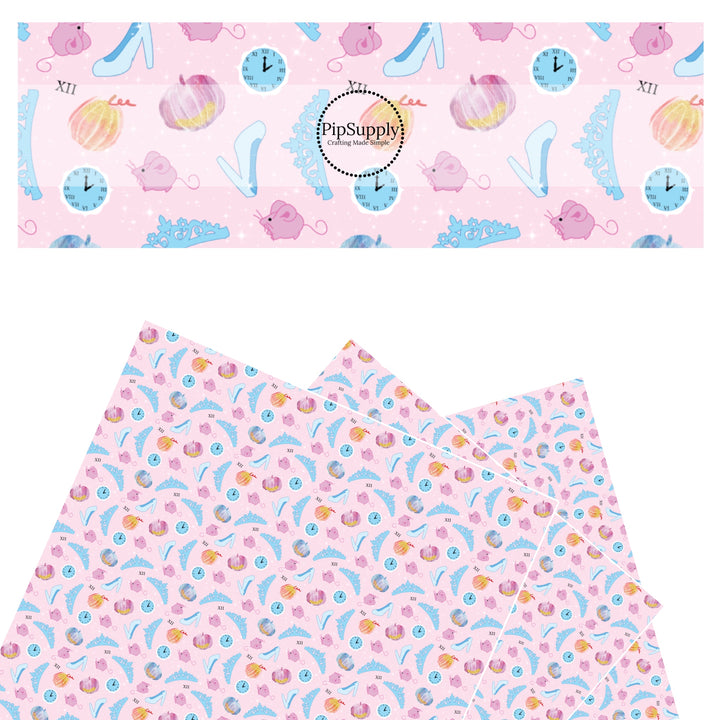 Glass Slipper Princess Faux Leather Sheets