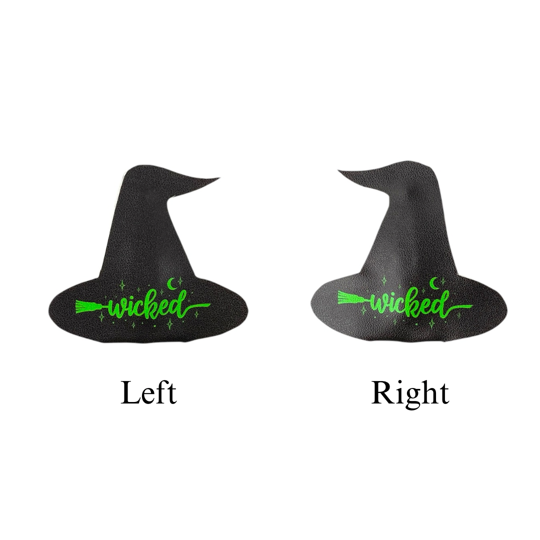 These fun witch themed faux leather snap clip covers are ready to cut and assemble for many craft projects. These patterned cutouts can be used to make a hair bow, headband, banner, photo props, scrapbook, party or classroom decorations, bulletin board trim or anything creative!