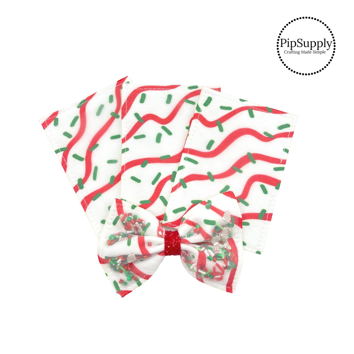 Christmas Tree Cake Fillable Shaker Pouch - PIPS EXCLUSIVE