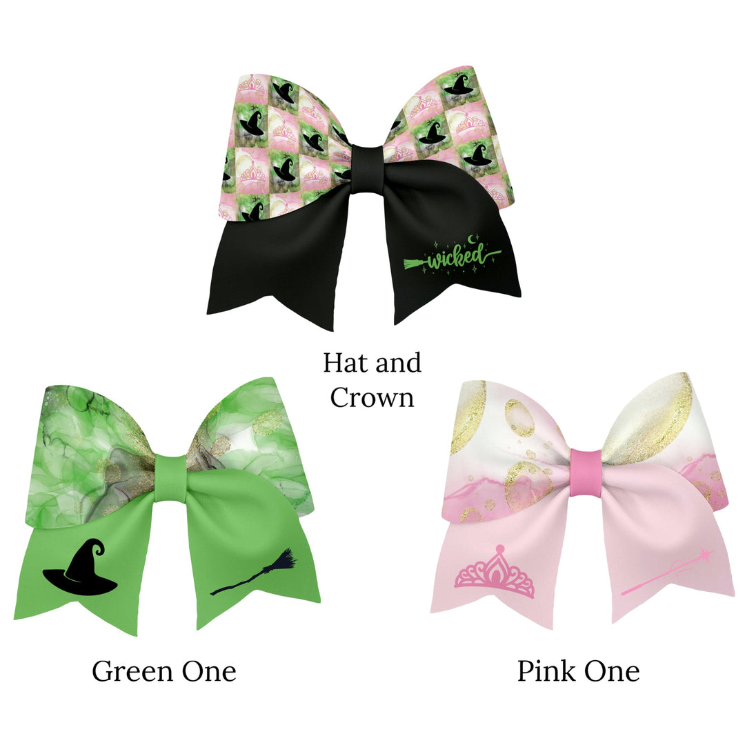 These fun witch themed layered faux leather bows are ready to cut and assemble for many craft projects. These patterned cutouts can be used to make a hair bow, headband, banner, photo props, scrapbook, party or classroom decorations, bulletin board trim or anything creative!