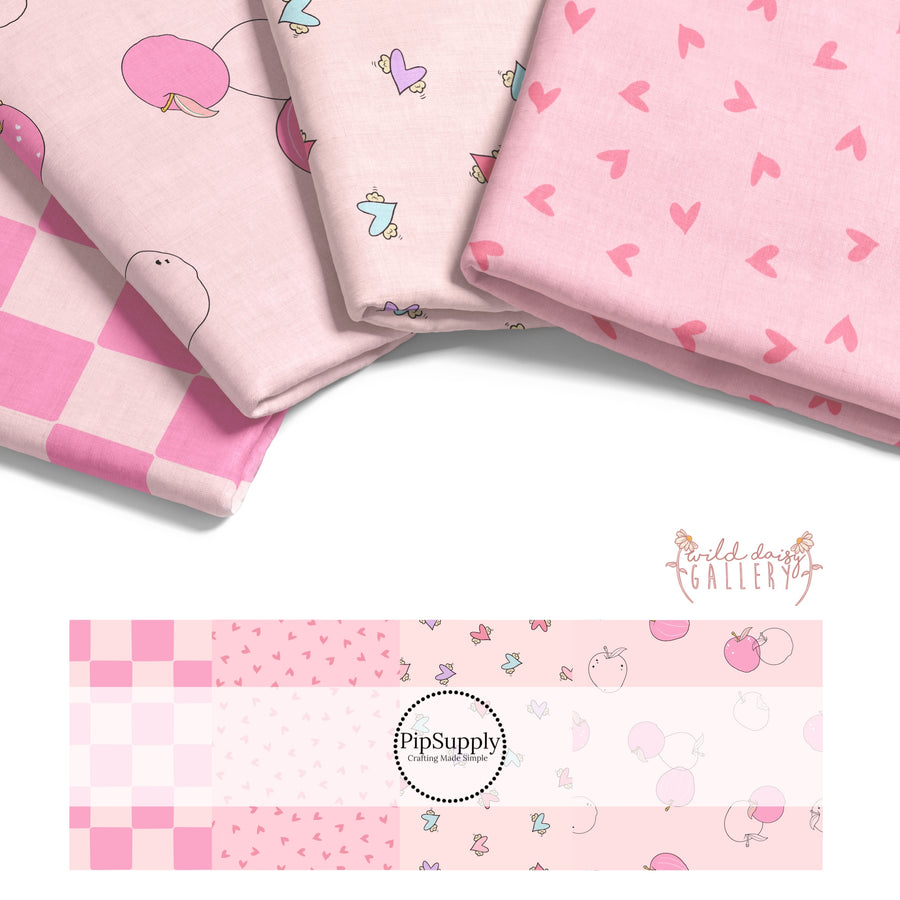 Pink high quality fabric adaptable for all your crafting needs. Make cute baby headwraps, fun girl hairbows, knotted headbands for adults or kids, clothing, and more!