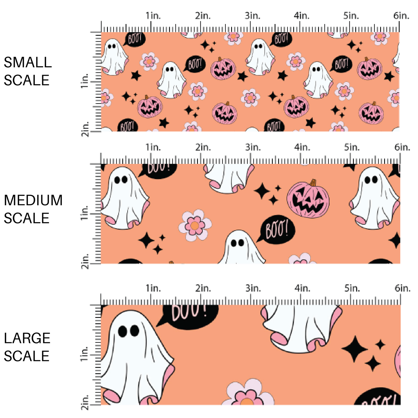 Halloween Haunts | Peachy Pattern Co | Fabric By The Yard