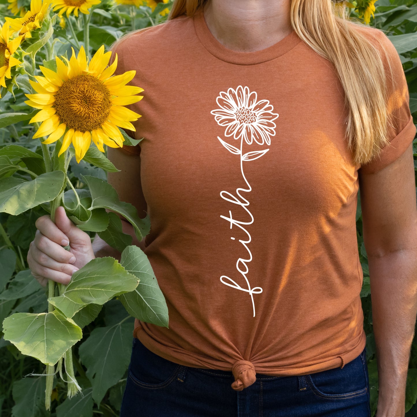 Sublimation or DTF Transfers | Isobel Jade Designs | Faith Flower