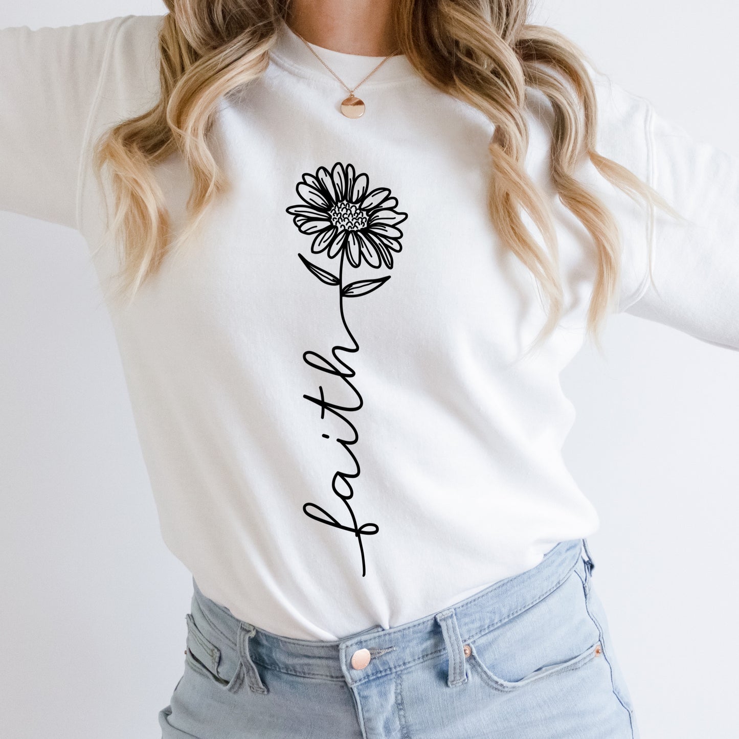 Sublimation or DTF Transfers | Isobel Jade Designs | Faith Flower
