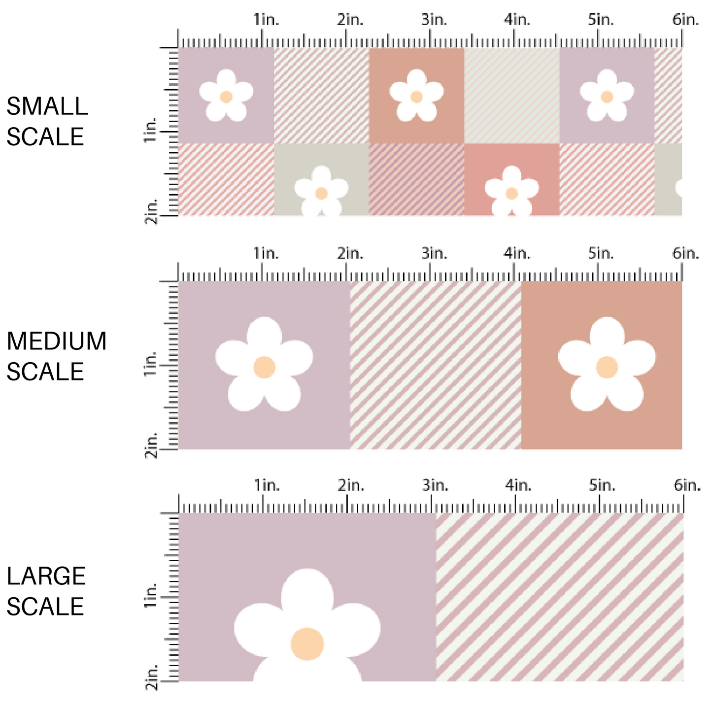 Apples And Daisies | Muse Blooms Designs | Fabric