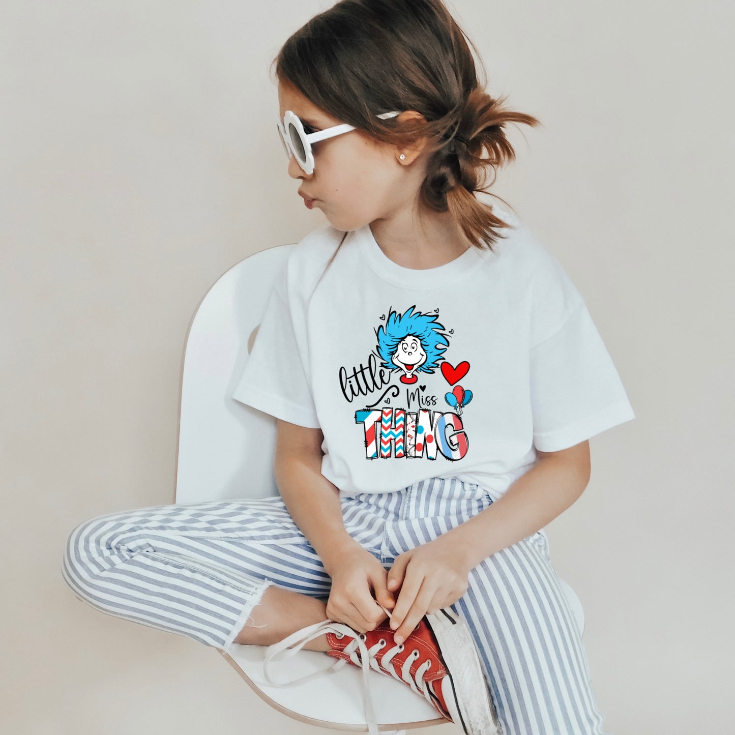 "Little Miss Thing" Children's book character iron on heat transfer