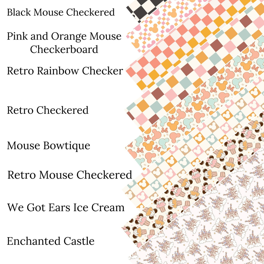 We Got Ears Ice Cream Faux Leather Sheets