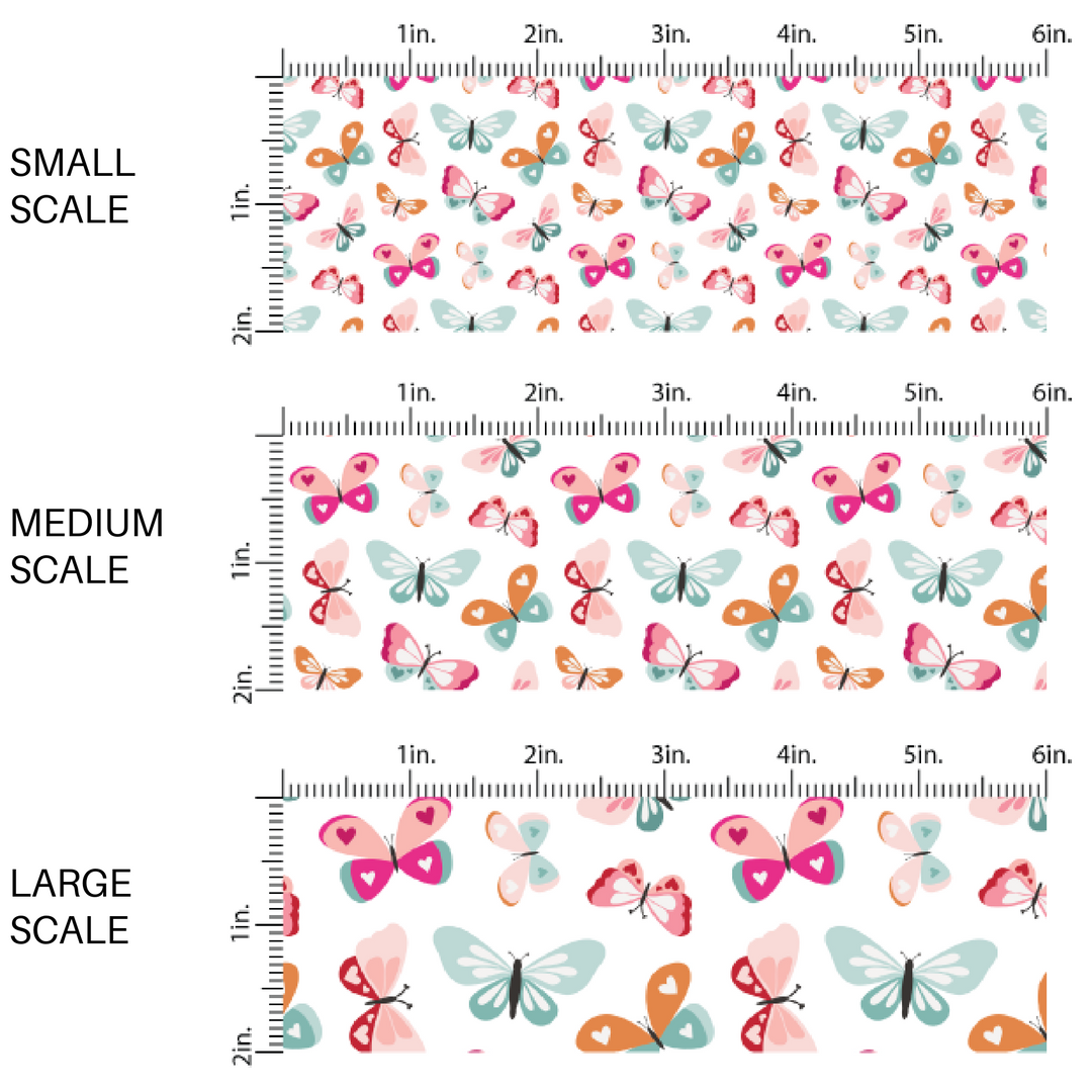 Pretty Love Butterflies Fabric By the Yard