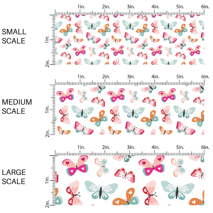 Pretty Love Butterflies Fabric By the Yard