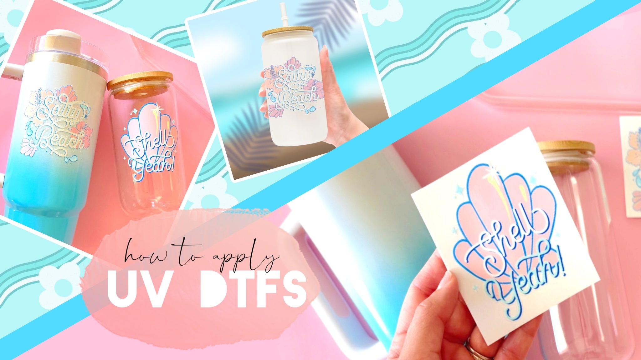 How to Apply a UV Permanent Adhesive DTF - UV DTF Decal - Waterproof T ...