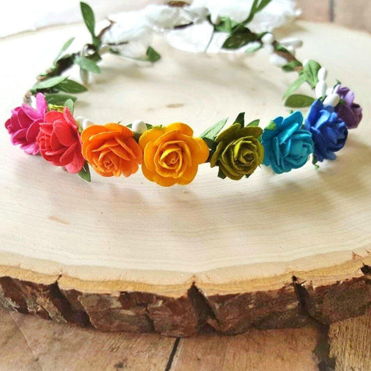 Rainbow Flower Crown - Pretty in Pink Supply