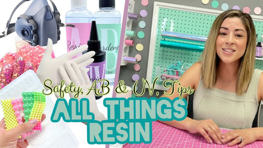 All things RESIN Safety, AB vs. UV Resin, Bubbles, Mica Powders, Dye and Glitters Molds, & Cleanup